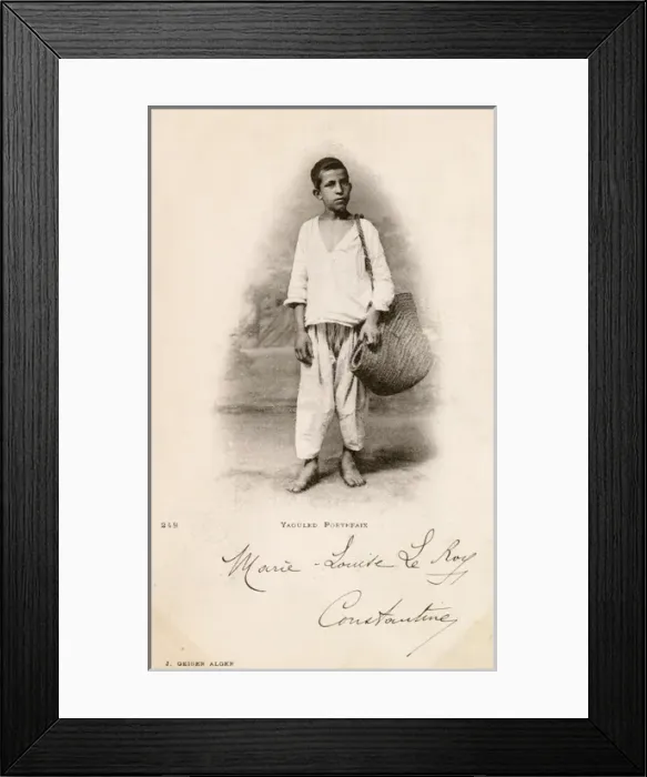 Framed Print : Constantine, Algeria - Young Porter Framed Print : Constantine, Algeria - Young Porter