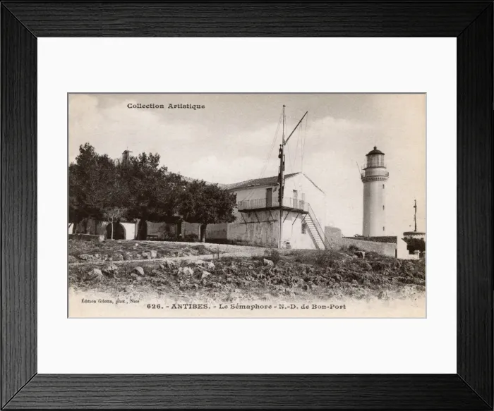 Framed Print : The Semaphore, Garoupe lighthouse - Antibes Framed Print : The Semaphore, Garoupe lighthouse - Antibes