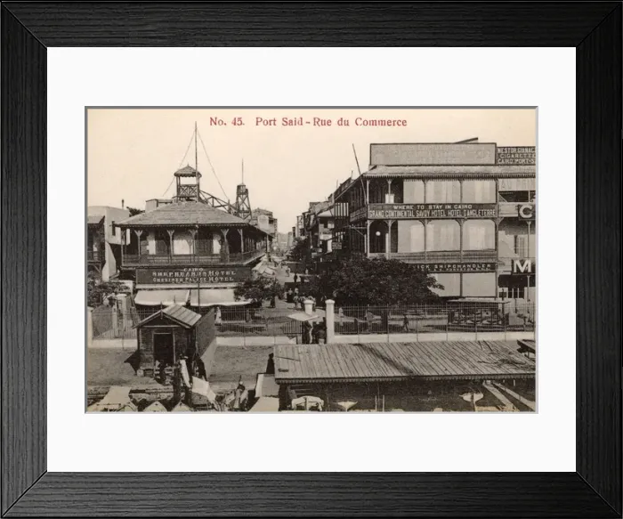 Framed Print : Port Said - Rue de Commerce - Egypt Framed Print : Port Said - Rue de Commerce - Egypt