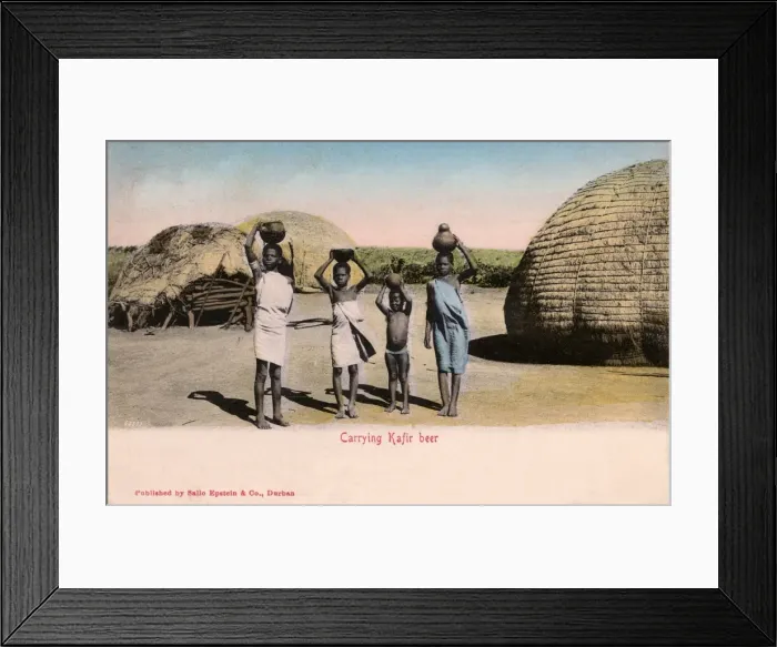 Framed Print : Carrying Native Beer - South Africa Framed Print : Carrying Native Beer - South Africa