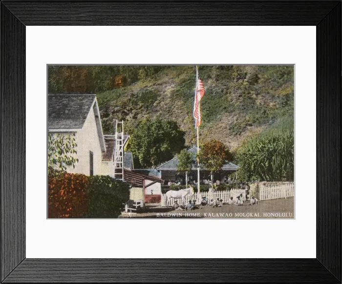 Framed Print : Baldwin Home, Leper Colony, Kalawao Molokai, Honolulu Framed Print : Baldwin Home, Leper Colony, Kalawao Molokai, Honolulu