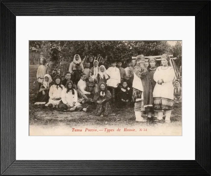 Framed Print : Russian Countrywomen in traditional costume Framed Print : Russian Countrywomen in traditional costume