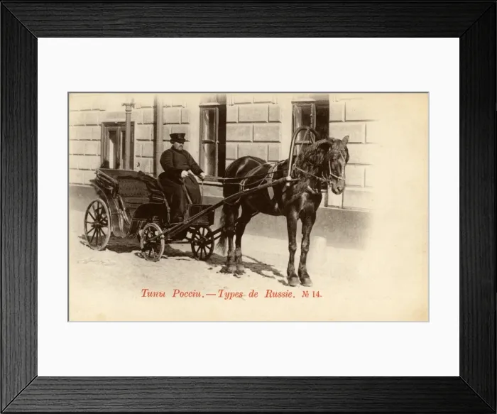 Framed Print : A burly Russian coachman, Moscow, Russia Framed Print : A burly Russian coachman, Moscow, Russia