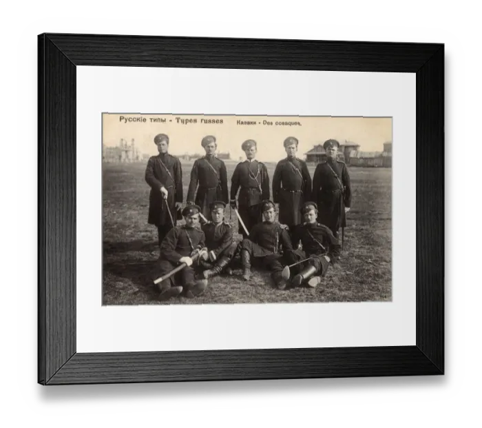 Framed Print : Russian Cossack soldiers Framed Print : Russian Cossack soldiers