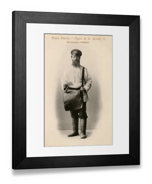 Framed Print : Russian postman Framed Print : Russian postman