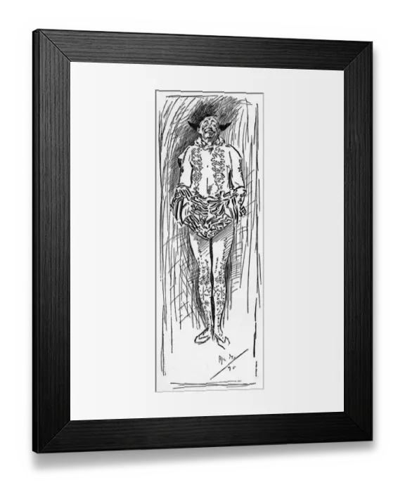 Framed Print : Theatrical Jester Framed Print : Theatrical Jester