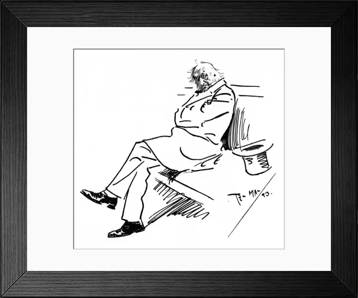 Framed Print : Caricature of William Ewart Gladstone by Phil May Framed Print : Caricature of William Ewart Gladstone by Phil May