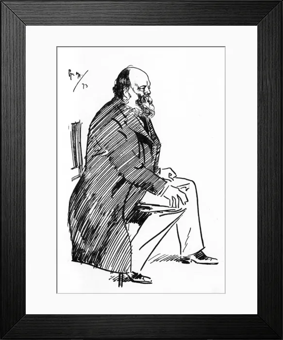 Framed Print : 3rd Marquess of Salisbury - caricature by Phil May Framed Print : 3rd Marquess of Salisbury - caricature by Phil May