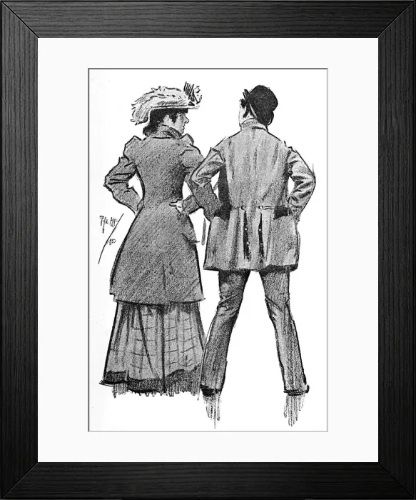 Framed Print : Costers and Cockneys. Having a straight conversation Framed Print : Costers and Cockneys. Having a straight conversation