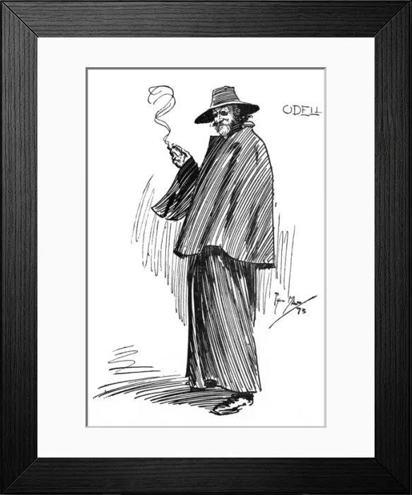 Framed Print : Caricature of Barry Eric Odell Pain - English journalist Framed Print : Caricature of Barry Eric Odell Pain - English journalist