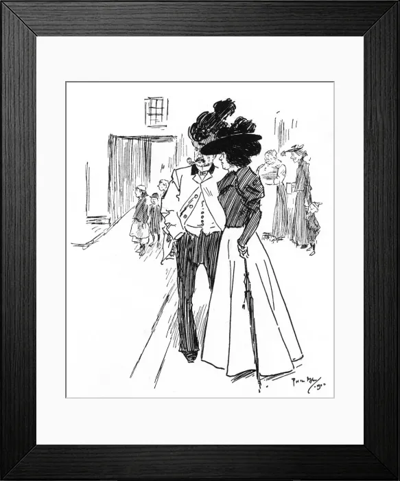 Framed Print : Observations at a Cockney Funeral - Phil May Framed Print : Observations at a Cockney Funeral - Phil May