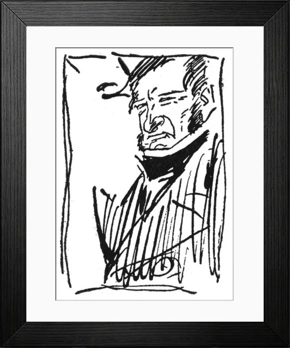Framed Print : Vignette of a distinctive East London Character Framed Print : Vignette of a distinctive East London Character