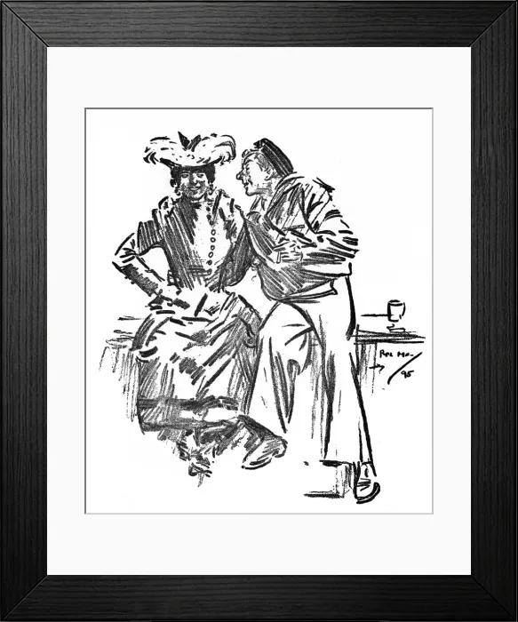 Framed Print : Sailor Jack - popular with all the Cockney Women Framed Print : Sailor Jack - popular with all the Cockney Women