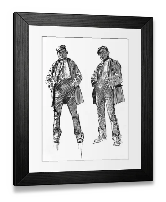 Framed Print : A couple of Cockney Loafers Framed Print : A couple of Cockney Loafers