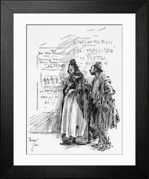 Framed Print : Comment on Mixed bathing from two dirty London tramps Framed Print : Comment on Mixed bathing from two dirty London tramps