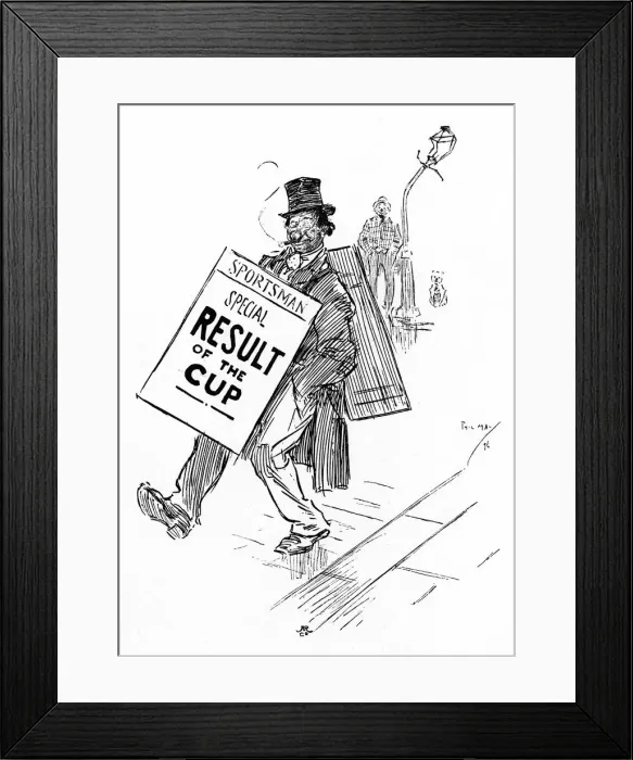 Framed Print : Celebrating the Result of the Cup Framed Print : Celebrating the Result of the Cup