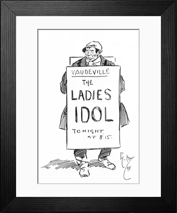 Framed Print : Scruffy Street Tough advertising The Ladies Idol Framed Print : Scruffy Street Tough advertising The Ladies Idol
