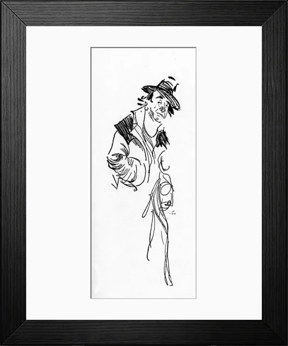 Framed Print : Street Character from the East End of London by Phil May Framed Print : Street Character from the East End of London by Phil May