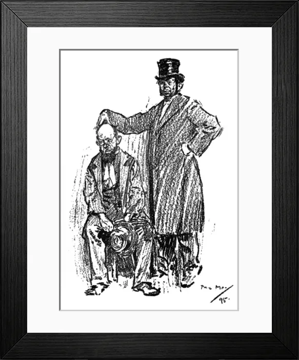 Framed Print : Unhelpful Phrenological assessment of a Park Loafer Framed Print : Unhelpful Phrenological assessment of a Park Loafer