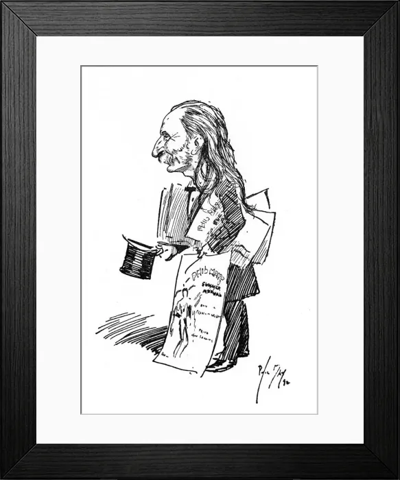 Framed Print : Distinctive character publicising Phil Mays summer Annual Framed Print : Distinctive character publicising Phil Mays summer Annual