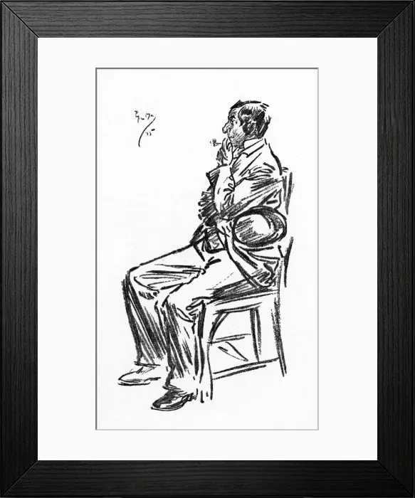 Framed Print : An applicant for a Coachmans Job waits nervously Framed Print : An applicant for a Coachmans Job waits nervously