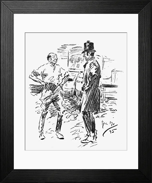 Framed Print : Coachman talking with the Landlord of the pub Framed Print : Coachman talking with the Landlord of the pub