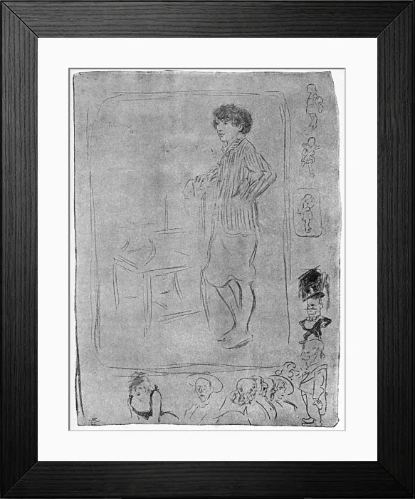 Framed Print : A page from Phil Mays sketch book Framed Print : A page from Phil Mays sketch book