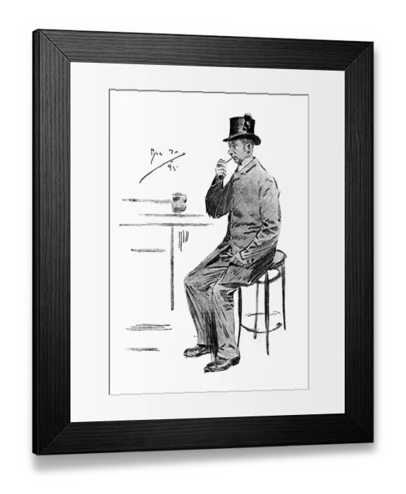 Framed Print : Coachman sat at the bar enjoying his pipe and his pint Framed Print : Coachman sat at the bar enjoying his pipe and his pint
