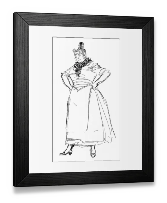 Framed Print : A Breton Fishwife Framed Print : A Breton Fishwife