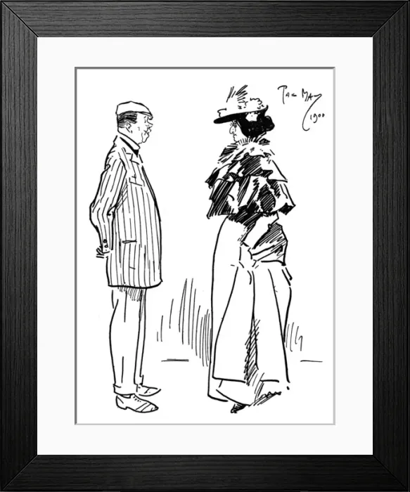 Framed Print : Mistaken identity - Gentleman and Jewish woman Framed Print : Mistaken identity - Gentleman and Jewish woman