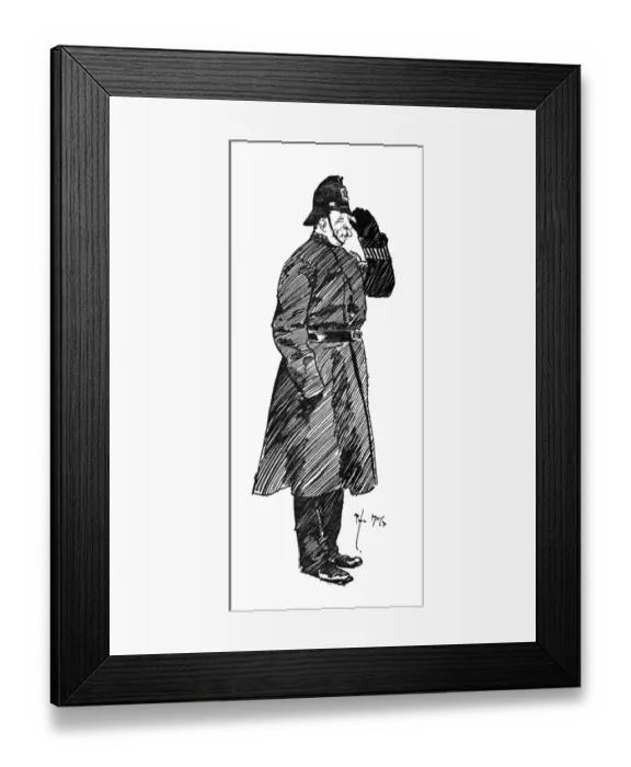 Framed Print : A well-known City of London Policeman Framed Print : A well-known City of London Policeman