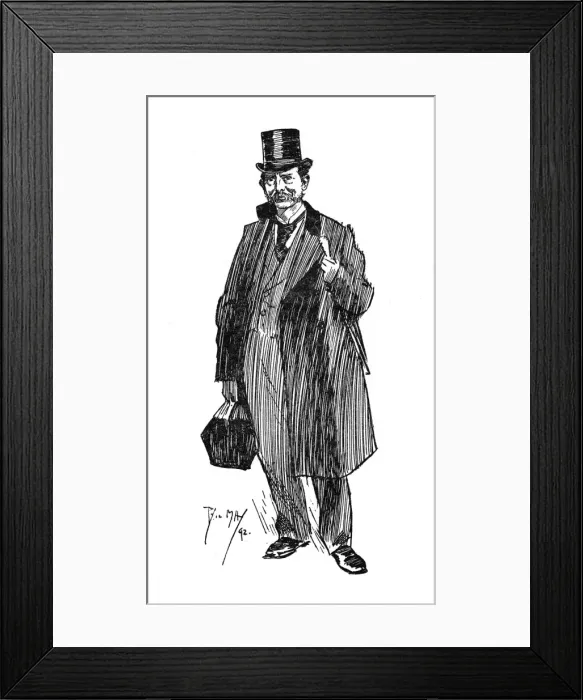 Framed Print : A Fleet Street Journalist or possibly a lawyer Framed Print : A Fleet Street Journalist or possibly a lawyer