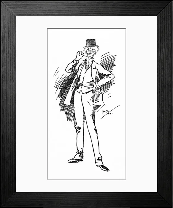 Framed Print : Rather drunk Australian Art Critic Framed Print : Rather drunk Australian Art Critic
