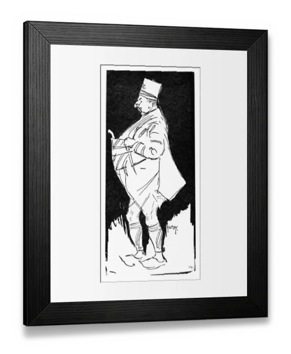 Framed Print : A Turkish Nobleman - caricature by Phil May Framed Print : A Turkish Nobleman - caricature by Phil May