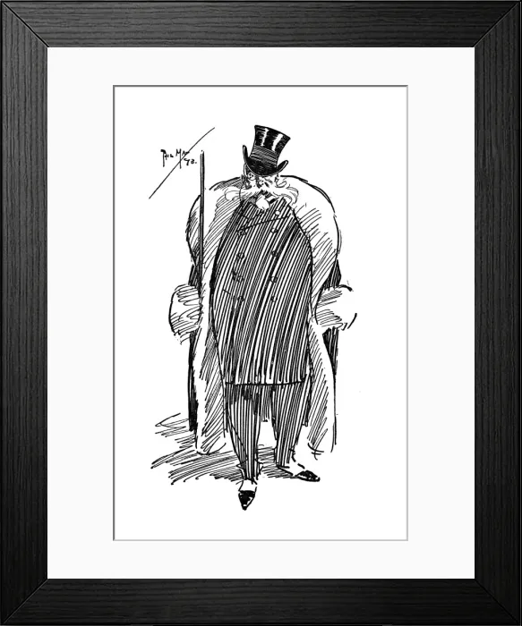 Framed Print : Stout Gentleman of personal and creative presence Framed Print : Stout Gentleman of personal and creative presence