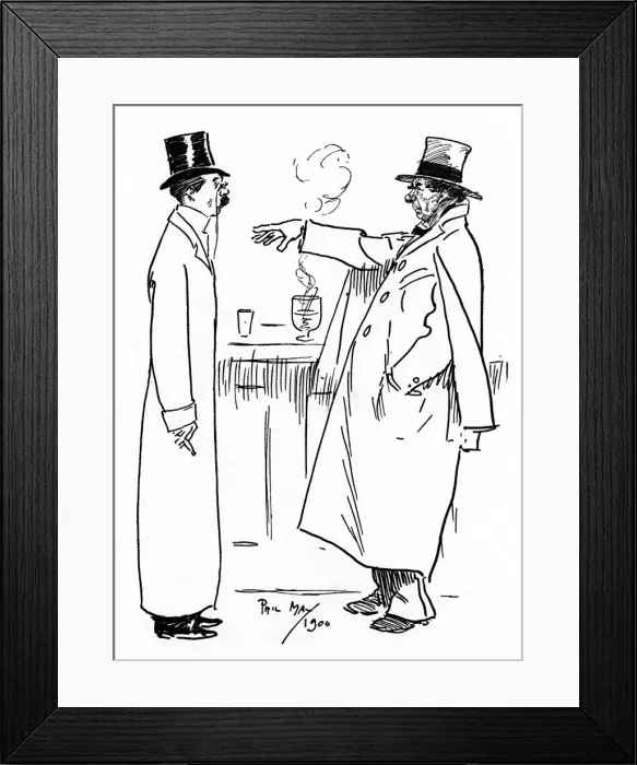 Framed Print : An old actor lays down the law to a journalist Framed Print : An old actor lays down the law to a journalist