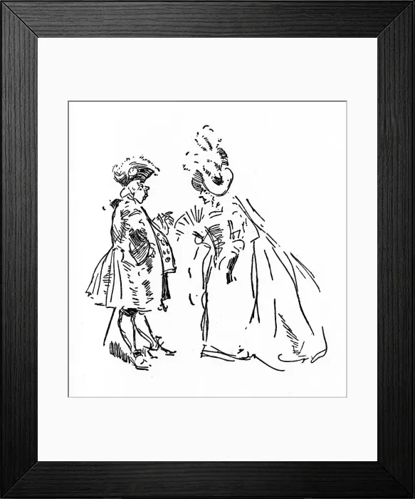 Framed Print : Two actors dressed in the role of 18th century nobility Framed Print : Two actors dressed in the role of 18th century nobility