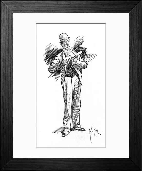 Framed Print : Actor delighted to receive news of well paid role Framed Print : Actor delighted to receive news of well paid role