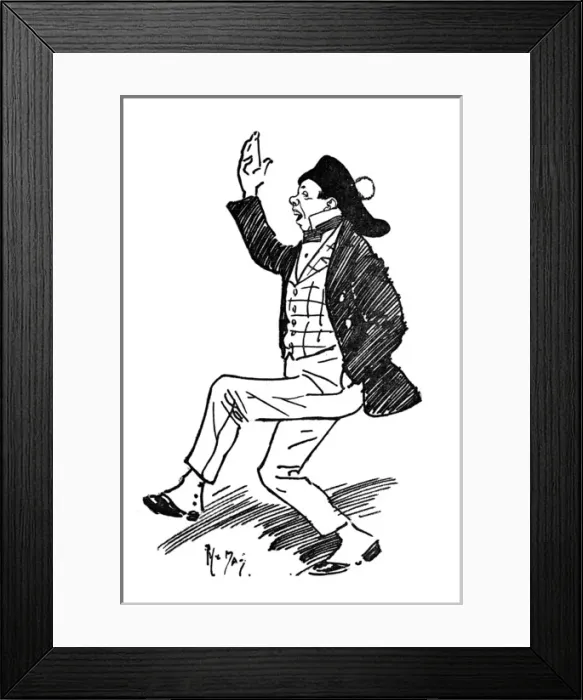 Framed Print : Portrait of the English Music Hall Performer Dan Leno Framed Print : Portrait of the English Music Hall Performer Dan Leno