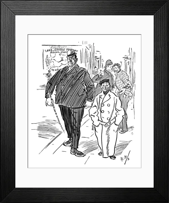 Framed Print : Two off-work clowns attract attention in a Garrison Town Framed Print : Two off-work clowns attract attention in a Garrison Town