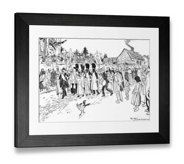 Framed Print : A Procession in Picardy Framed Print : A Procession in Picardy