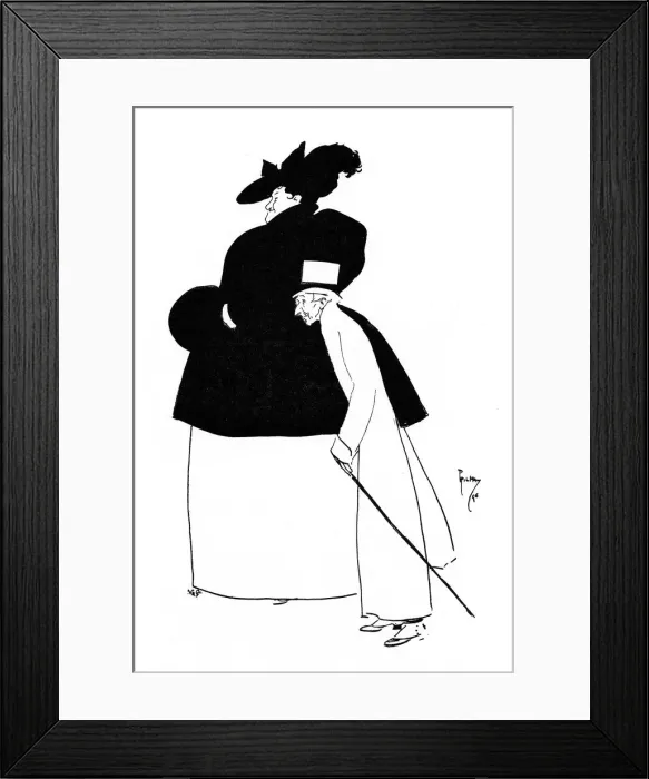 Framed Print : Unlikely couple of physical differences - Hyeres, France Framed Print : Unlikely couple of physical differences - Hyeres, France