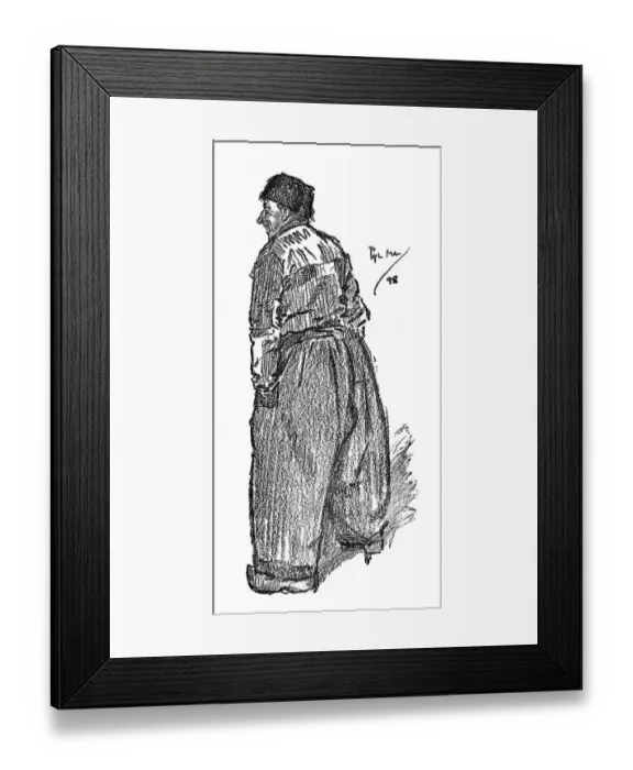Framed Print : A Dutch Man - Holland Framed Print : A Dutch Man - Holland