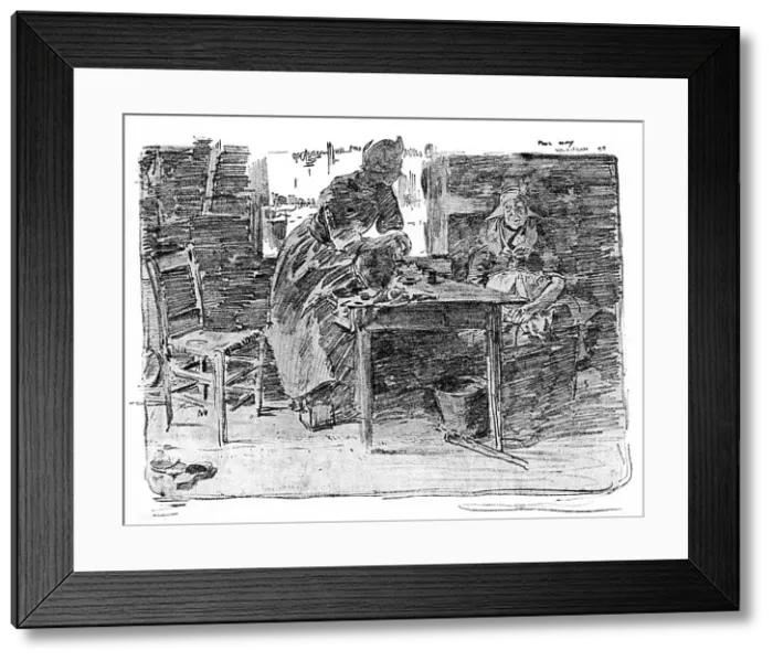 Framed Print : The interior of a traditional Dutch cottage at Volendam Framed Print : The interior of a traditional Dutch cottage at Volendam