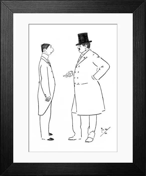 Framed Print : A French Gentleman enquires after the health of an idiot