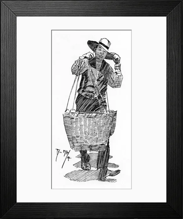 Framed Print : John, A Chinaman in Sydney, Australia Framed Print : John, A Chinaman in Sydney, Australia