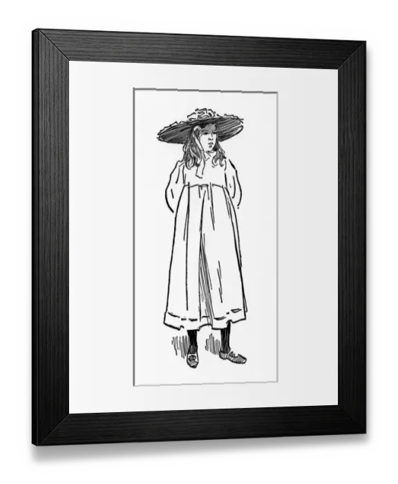 Framed Print : Little Young Cockney girl - London, 1890s Framed Print : Little Young Cockney girl - London, 1890s