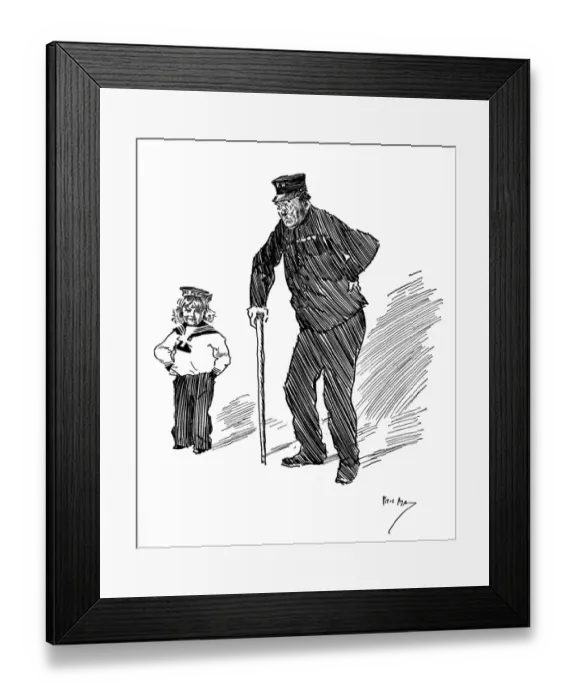 Framed Print : Irony of a sweet child wearing an HMS Furious cap Framed Print : Irony of a sweet child wearing an HMS Furious cap