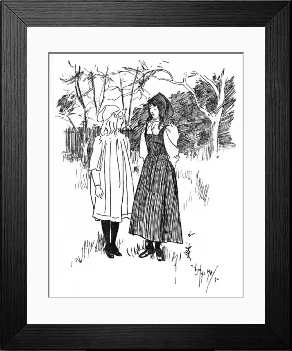 Framed Print : Sisters discussing their much-hated Stepmother Framed Print : Sisters discussing their much-hated Stepmother