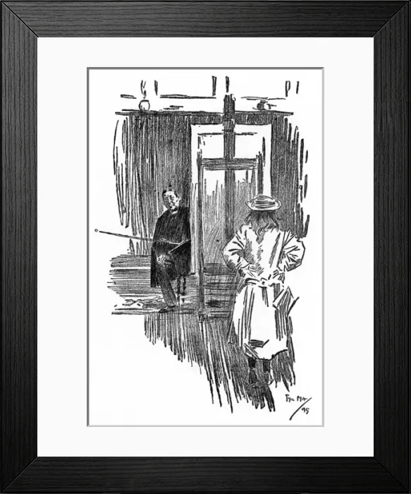 Framed Print : Young waif posing for an artist has no knowledge of lunch Framed Print : Young waif posing for an artist has no knowledge of lunch